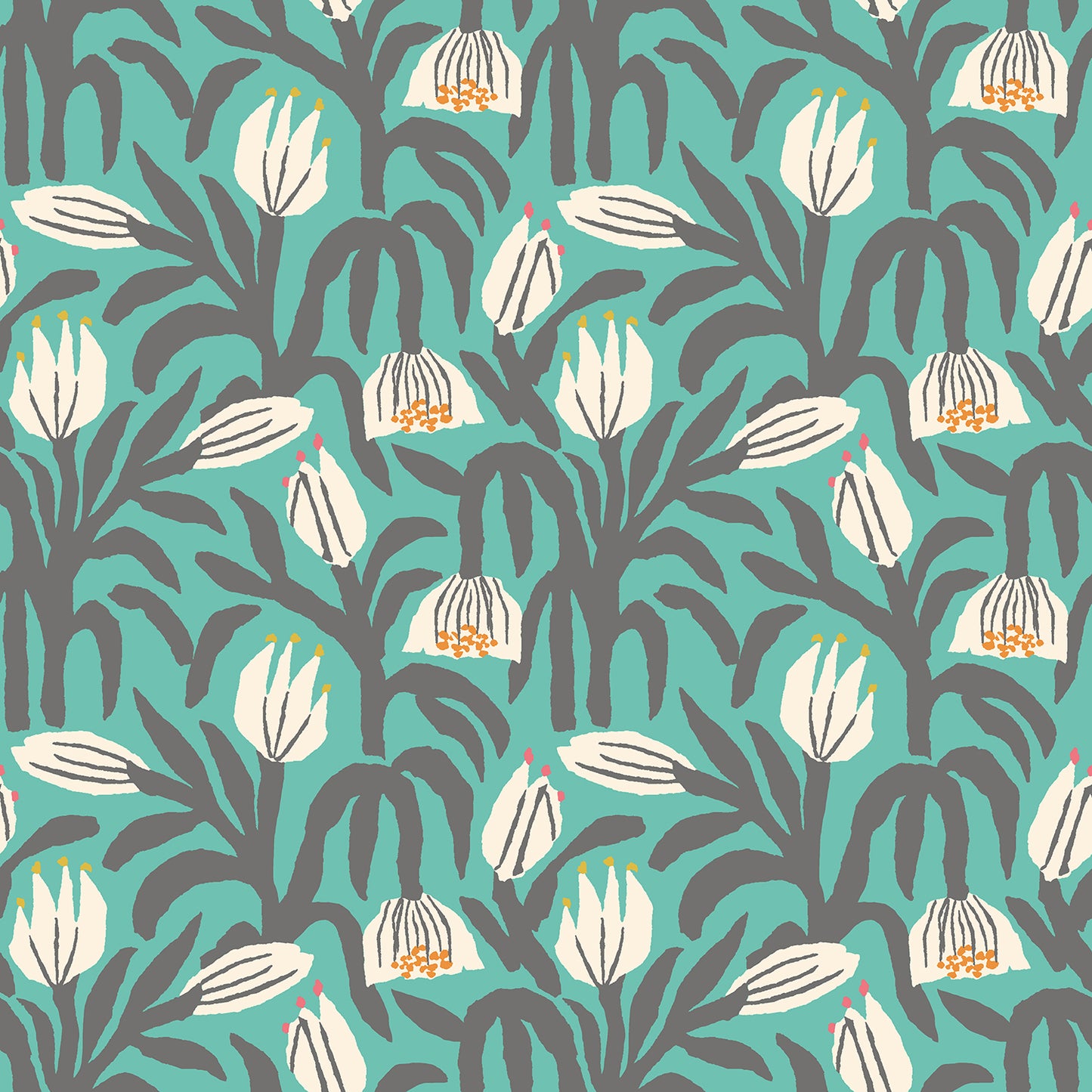 CHUNKY FLOWER - Teal Blue