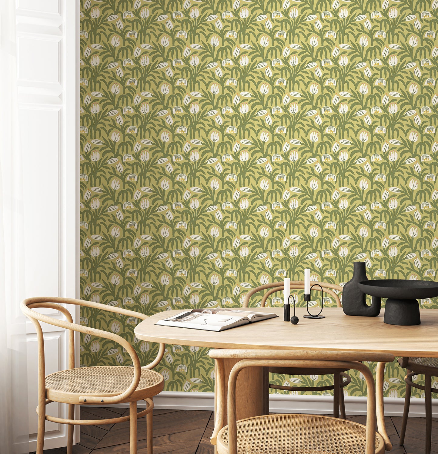 CHUNKY FLOWER - Olive Green