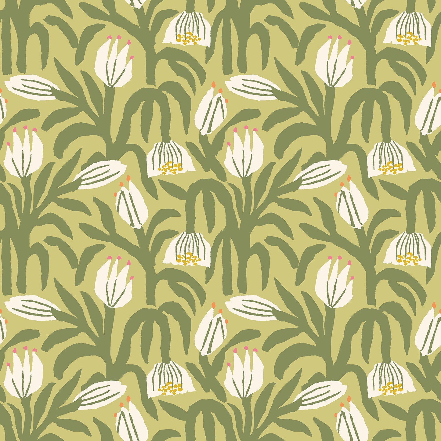 CHUNKY FLOWER - Olive Green