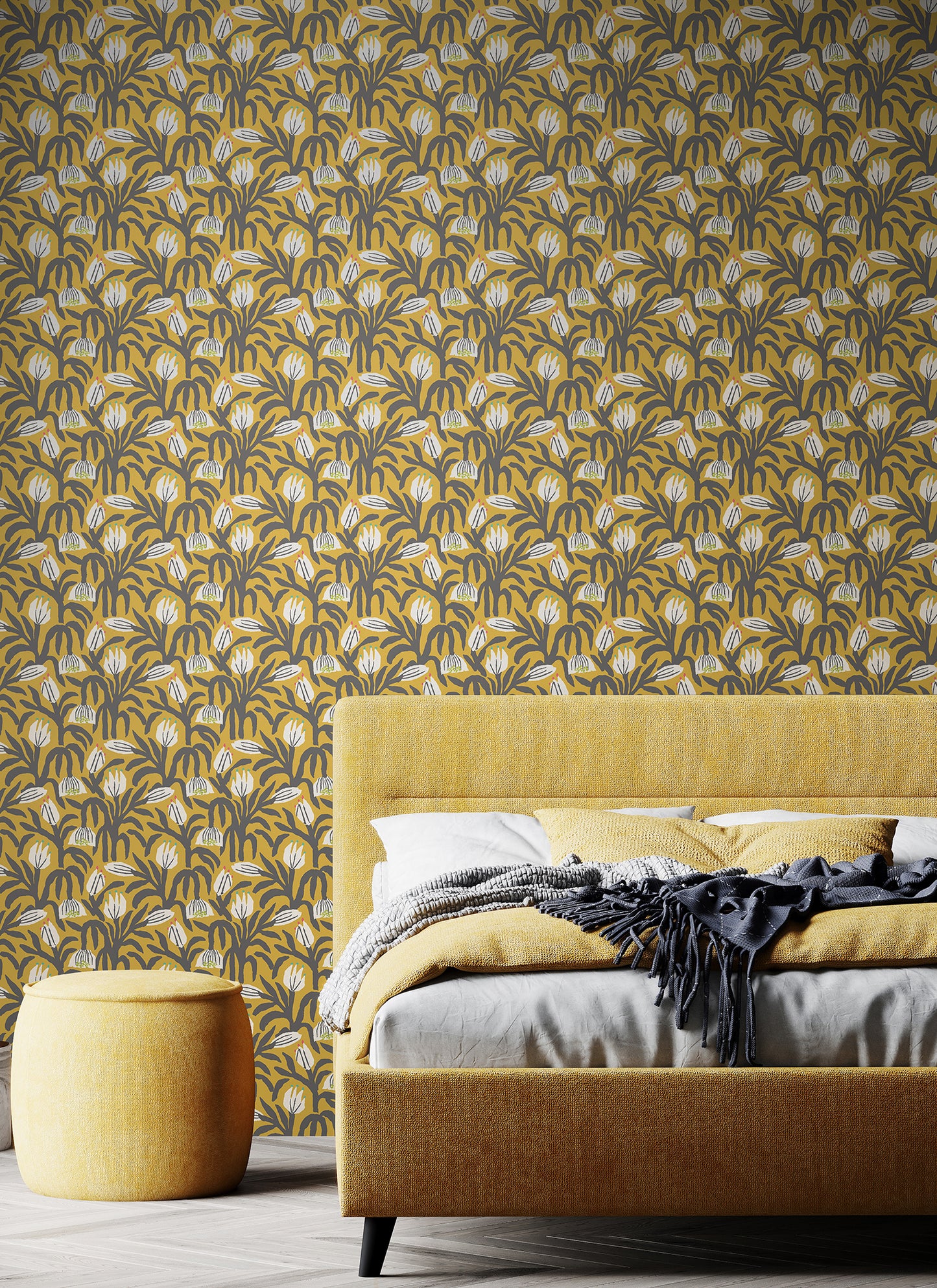 CHUNKY FLOWER - Mustard
