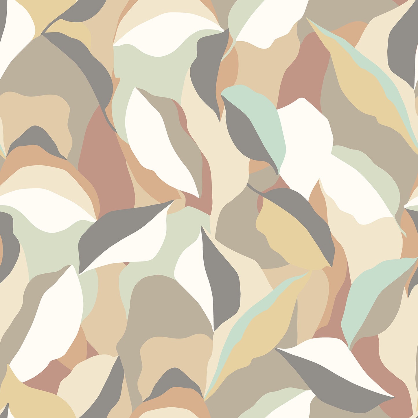LEAFY PATCHWORK - Caramel & Mint