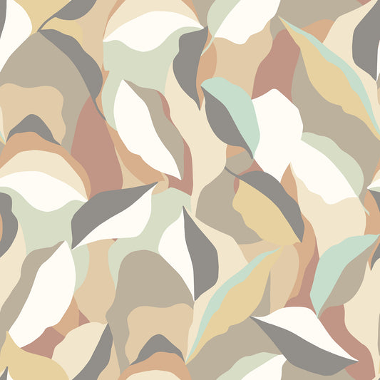 LEAFY PATCHWORK - Caramel & Mint