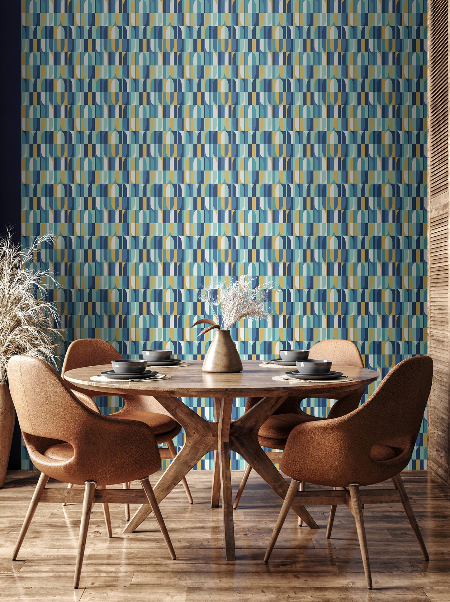 BUILDING BLOCKS - Indigo & Gold