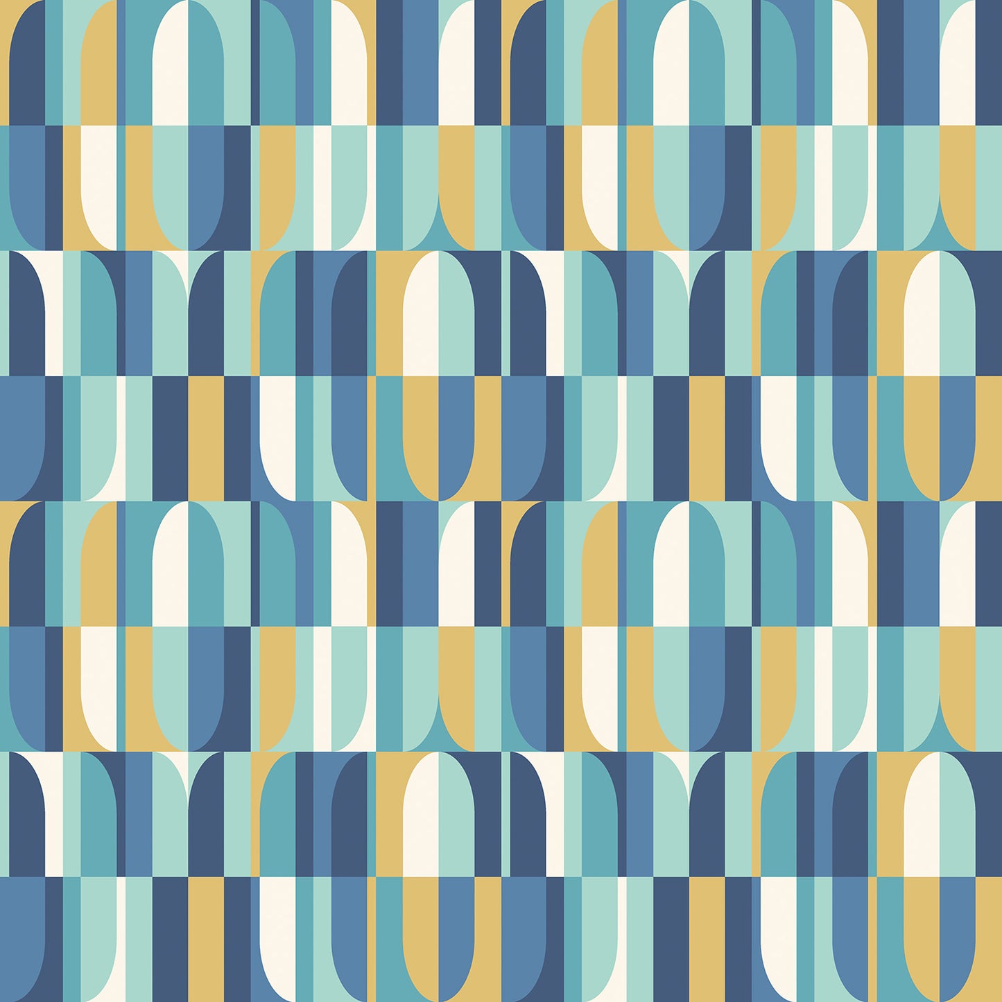 BUILDING BLOCKS - Indigo & Gold