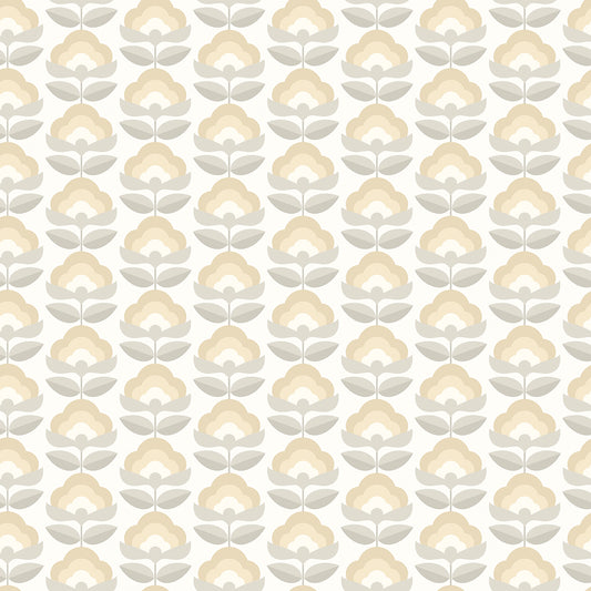 RETRO FLOWER - Stone & Dove
