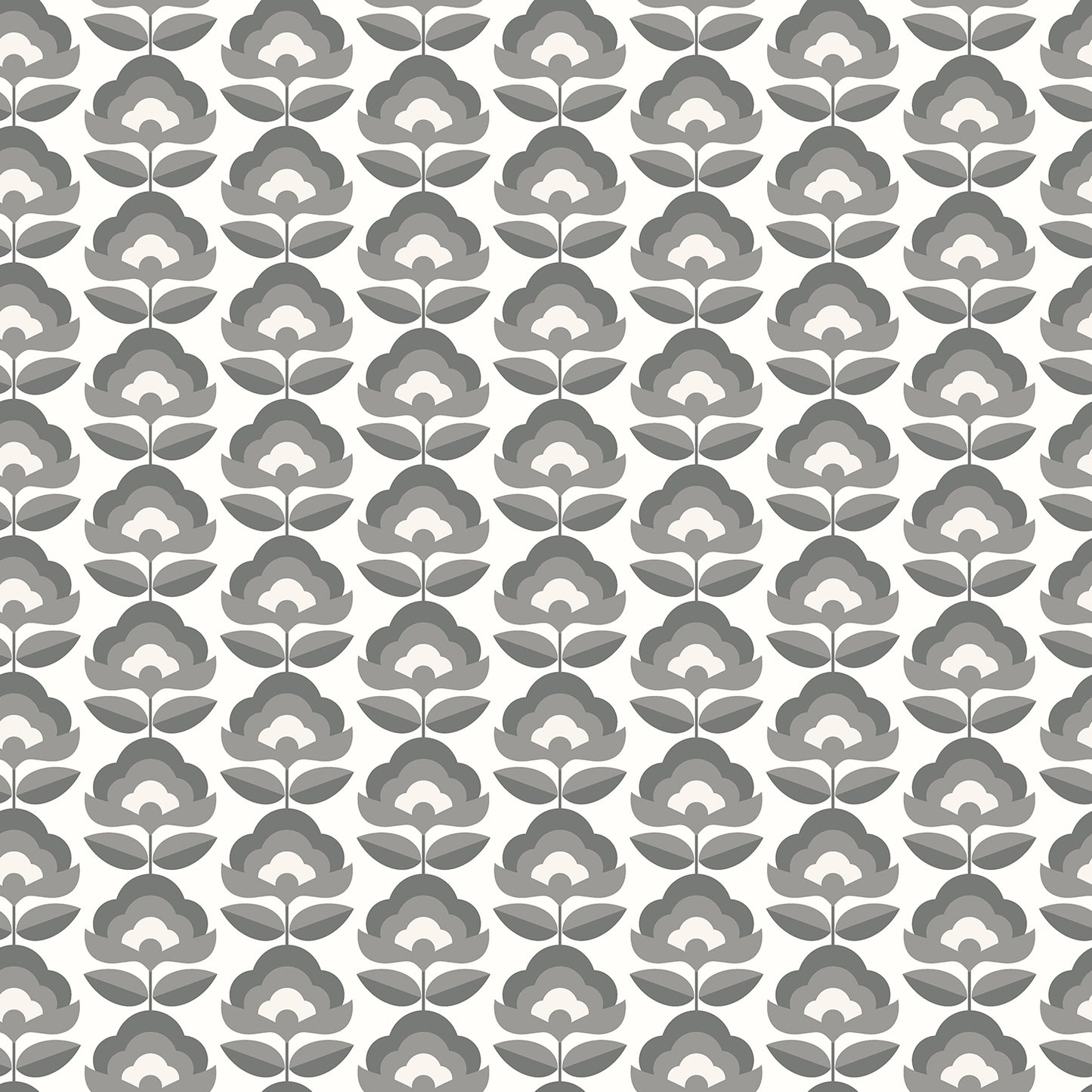 RETRO FLOWER - Charcoal