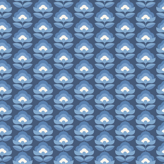 RETRO FLOWER - Indigo Mix