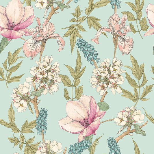 ORCHID BLOOM - Duck Egg & Blush