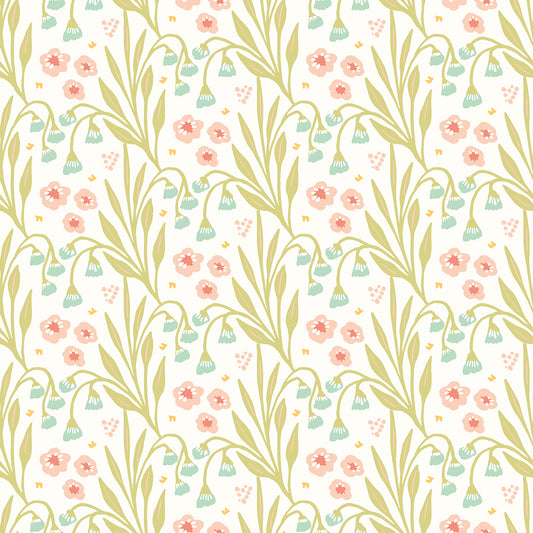 MEADOW STRIPE - Peach & Duck Egg
