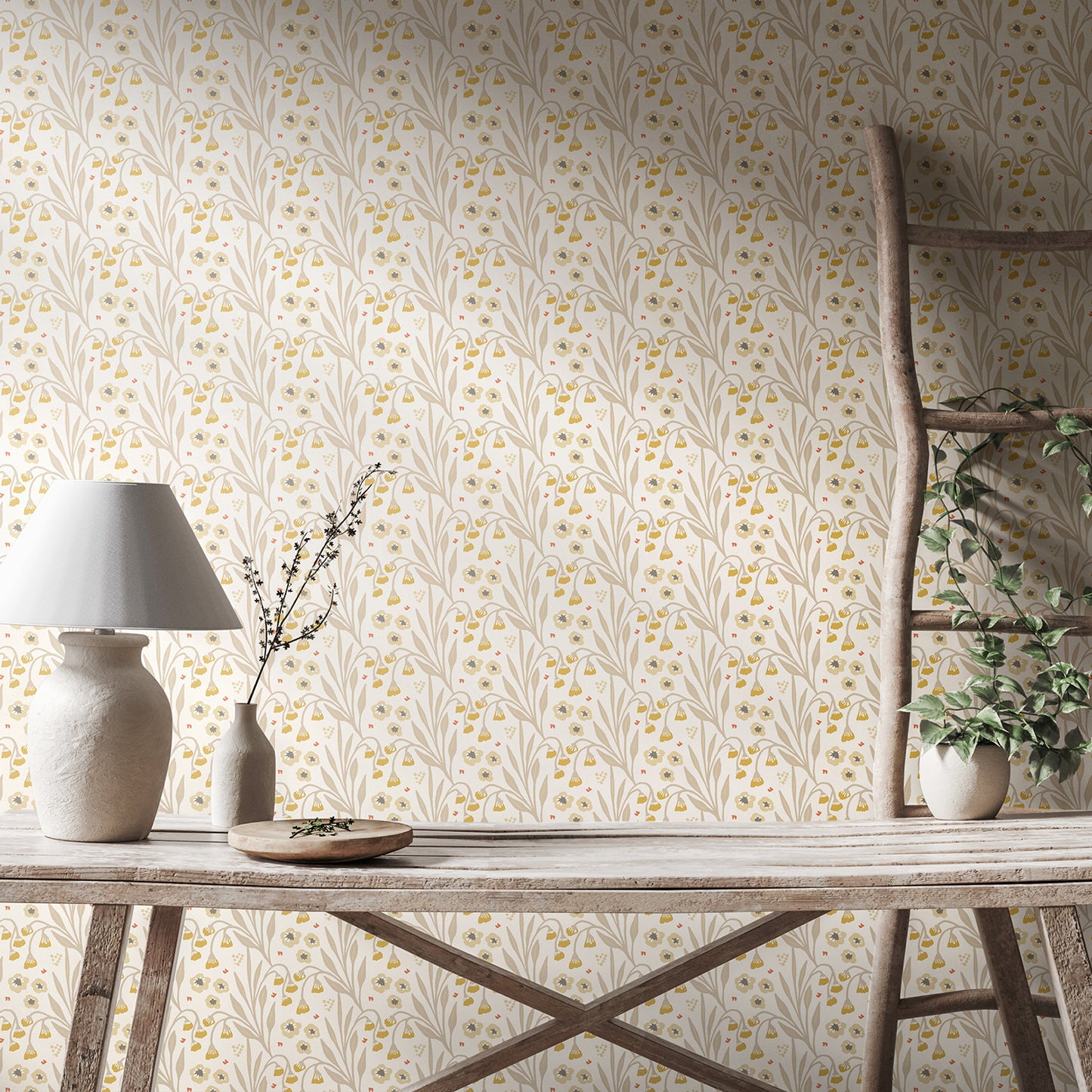 MEADOW STRIPE - Ochre & Stone