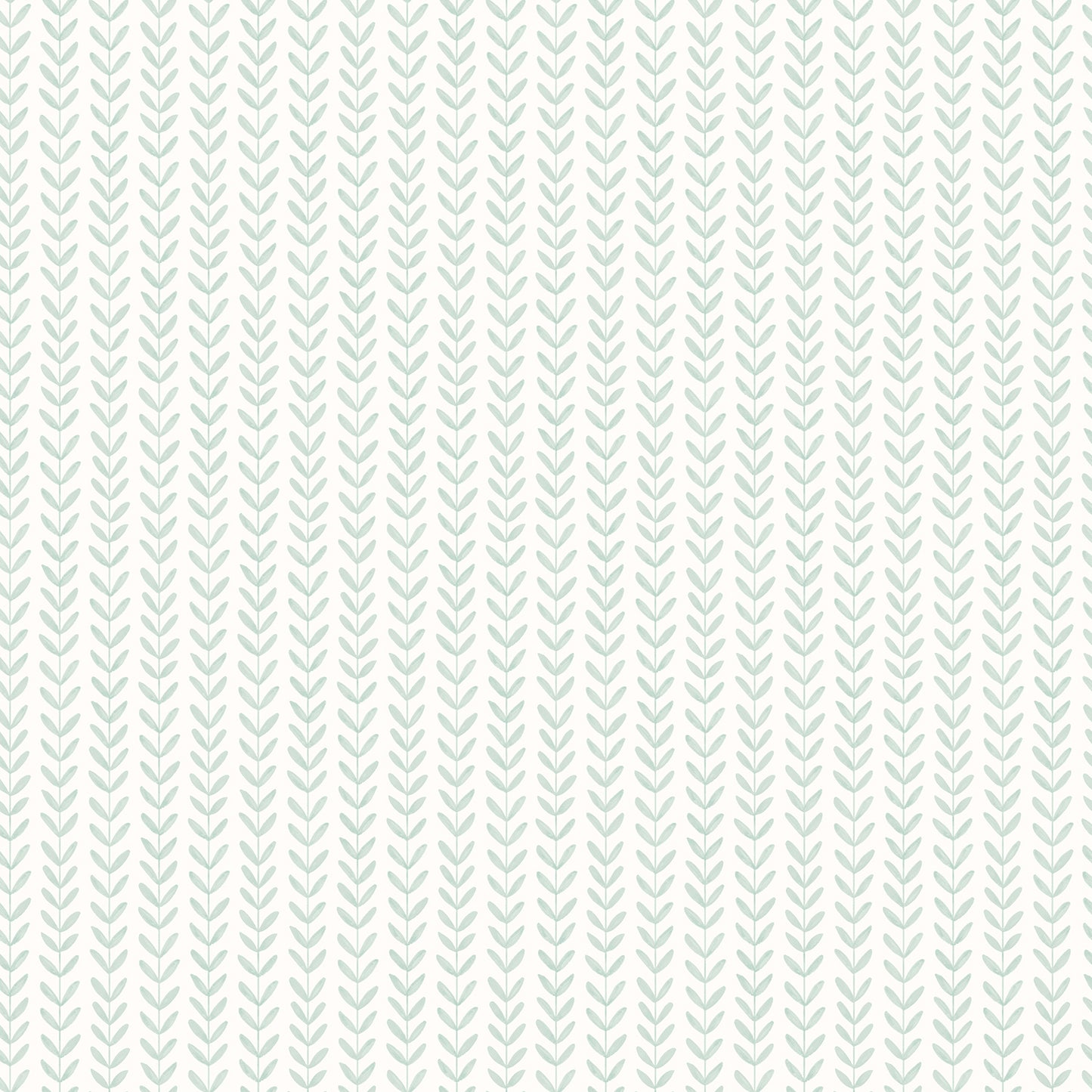 DITSY LEAF STRIPE - Duck Egg