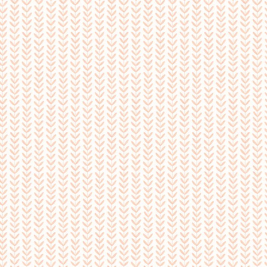 DITSY LEAF STRIPE - Apricot