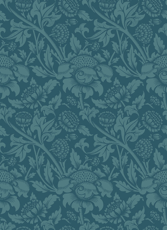 DAMASK TRAIL - Rich Teal