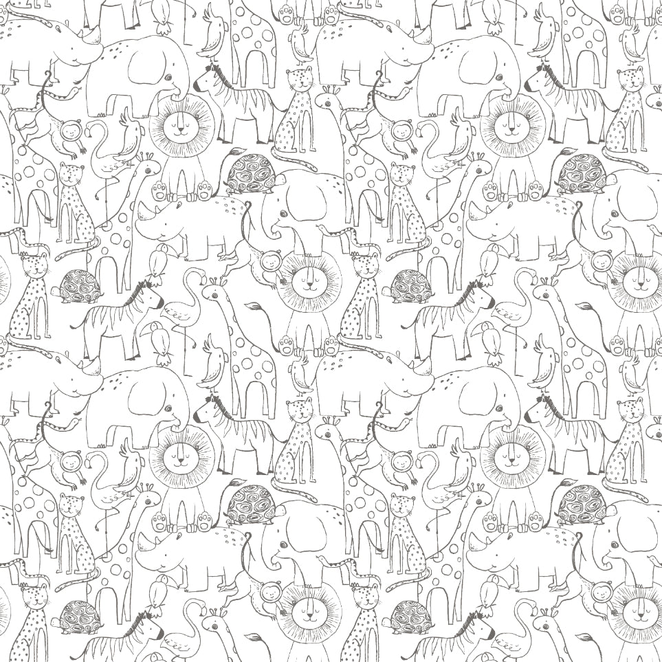 ANIMAL DOODLE - Chalkboard